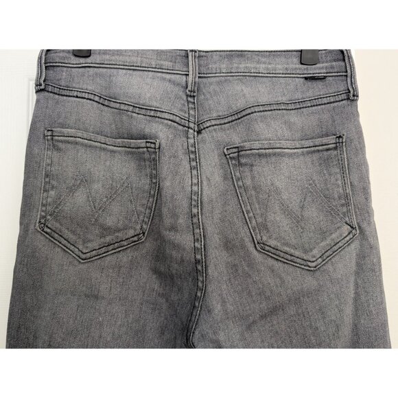 Mother Jeans The Pixie Dazzler Ankle Fray in Digging Up Dirt Gray Button Fly 28 - Picture 7 of 13